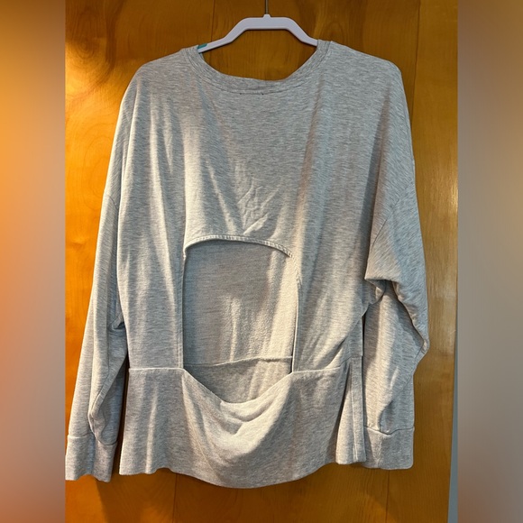 Grey Express sweatshirt with open back design - Picture 2 of 4